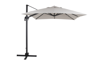 Linz vrijhangende parasol Antraciet/khaki
