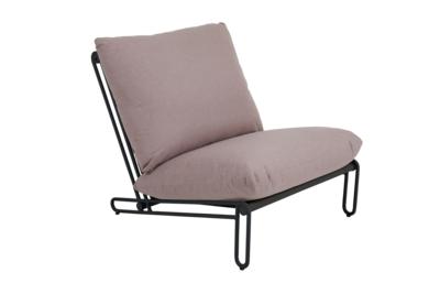 Blixt fauteuil Zwart/Dusty pink
