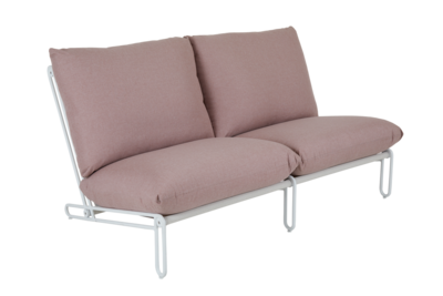 Blixt fauteuil Wit/Dusty pink
