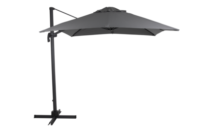 Linz vrijhangende parasol Antraciet/grijs