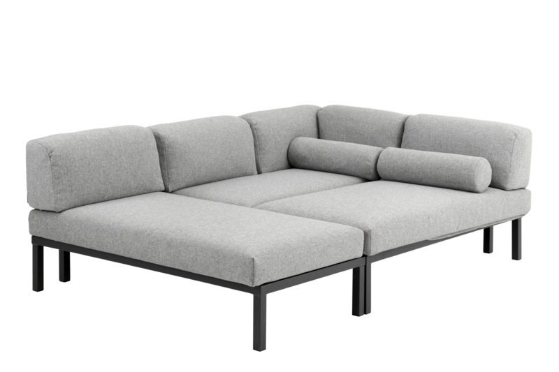 Gonesse sofagroep Antraciet/grijs
