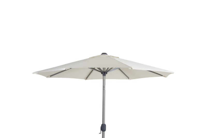 Andria parasol Zilver/beige
