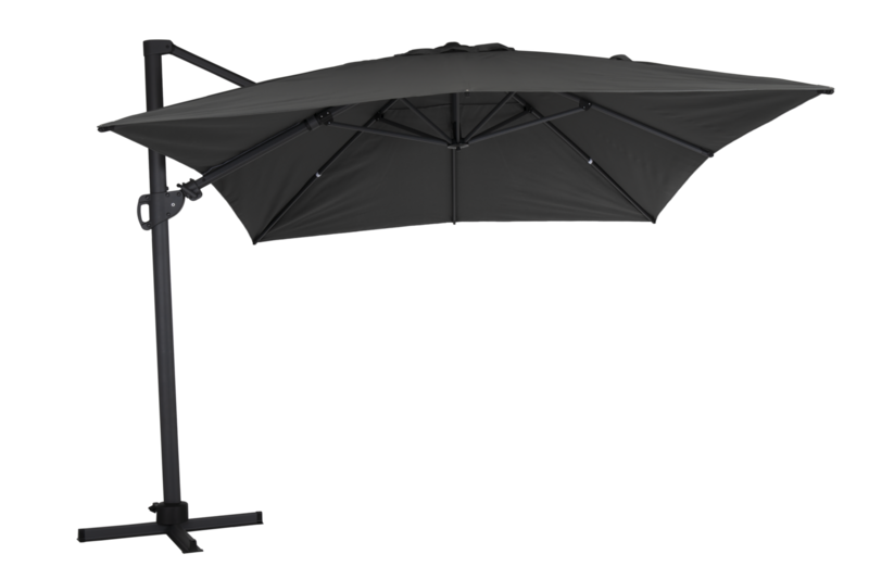 Varallo vrijhangende parasol Antraciet/grijs