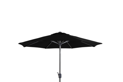Andria parasol Zilver/zwart
