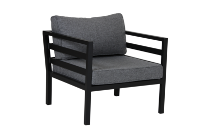 Weldon fauteuil Zwart/grijs