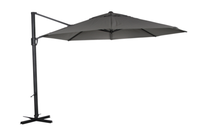 Fiesole vrijhangende parasol Antraciet/grijs