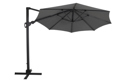 Varallo vrijhangende parasol Antraciet/grijs