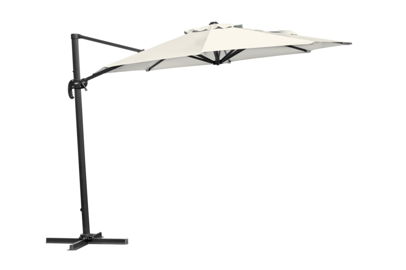 Linz vrijhangende parasol Antraciet/khaki