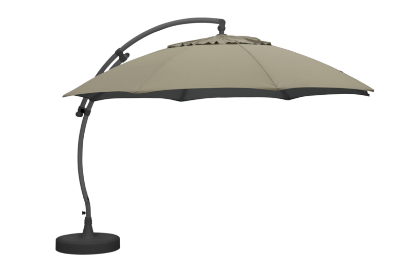 Easy Sun vrijhangende parasol Antraciet/beige