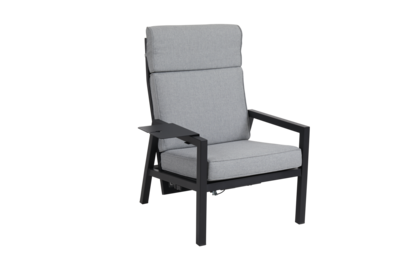 Belfort fauteuil Zwart/Pearl Grey