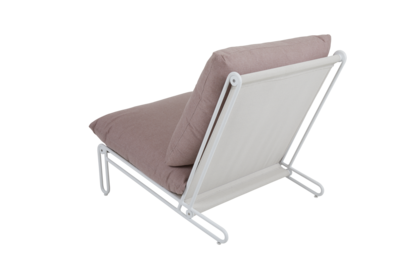 Blixt fauteuil Wit/Dusty pink